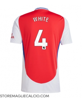 Arsenal Ben White #4 Maglia Gara Casa Repliche 2024-25